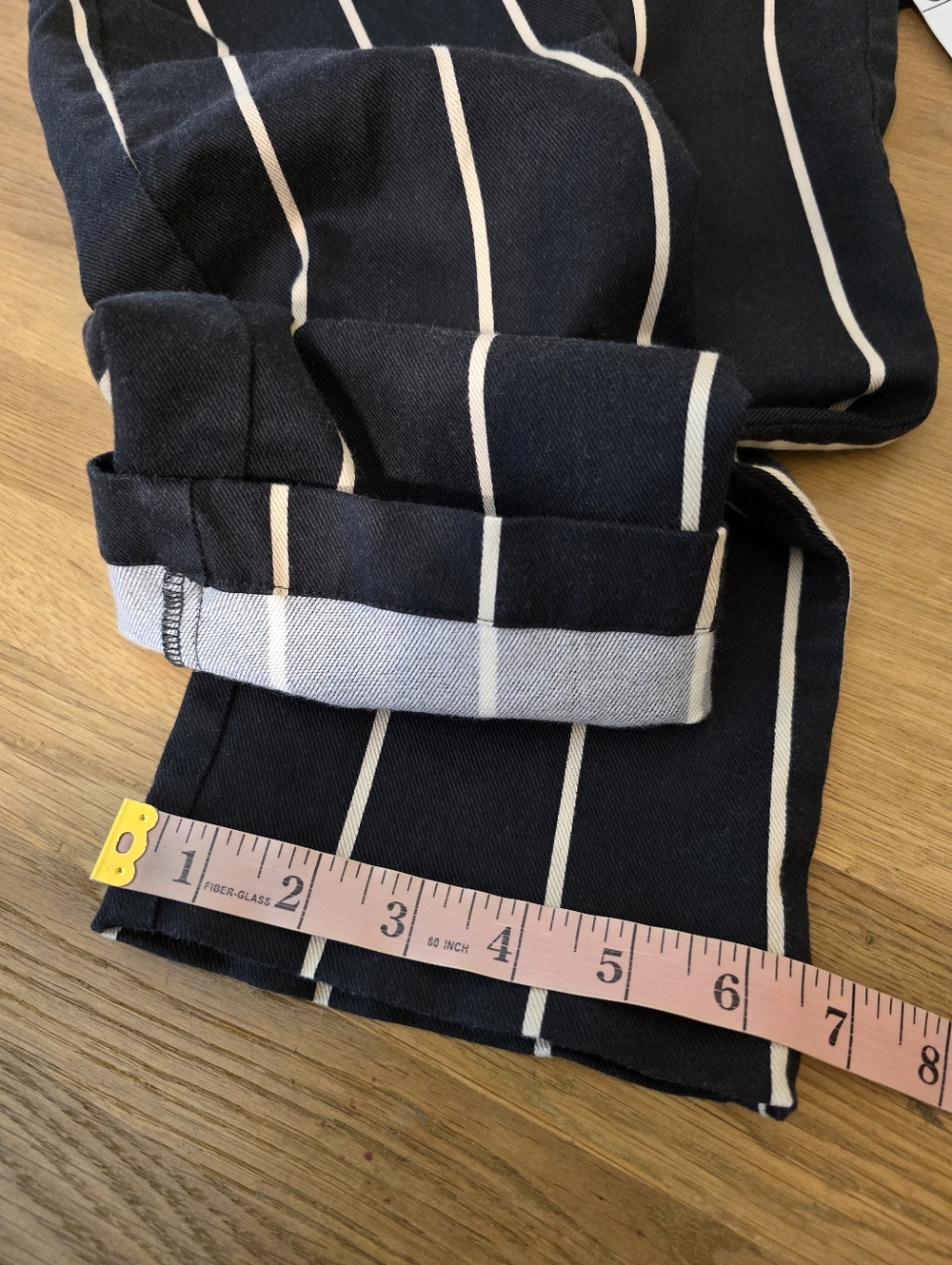 Reformation Marlon Pant Striped Cream And Black 2P - Picture 13 of 13